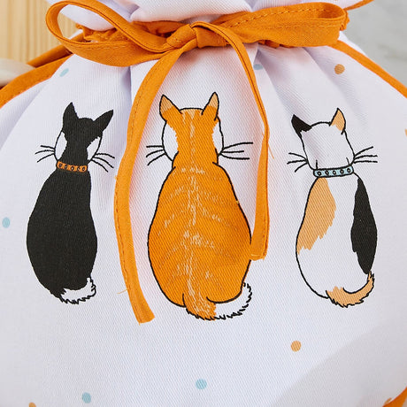 Ulster Weavers Cats In Waiting Cotton Tea Cosy - Cats In Waiting 2026 Tea Cosy Muff In Orange 4