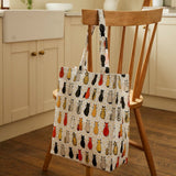 Ulster Weavers Cats In Waiting Foldable Tote Bag - Cats In Waiting Pvc Bag Medium In Orange 1