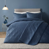 Cavali Duck Egg Blue Bedspread 200cm x 230cm - Cavali Bedspread In Dark Blue 200 X 230Cm 2
