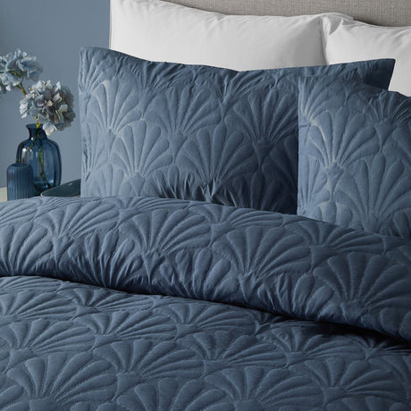 Cavali Soft Microfibre Duvet Cover Set - Dark Blue - Cavali Duvet Cover Set In Dark Blue 2