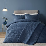 Cavali Soft Microfibre Duvet Cover Set - Dark Blue - Cavali Duvet Cover Set In Dark Blue 4