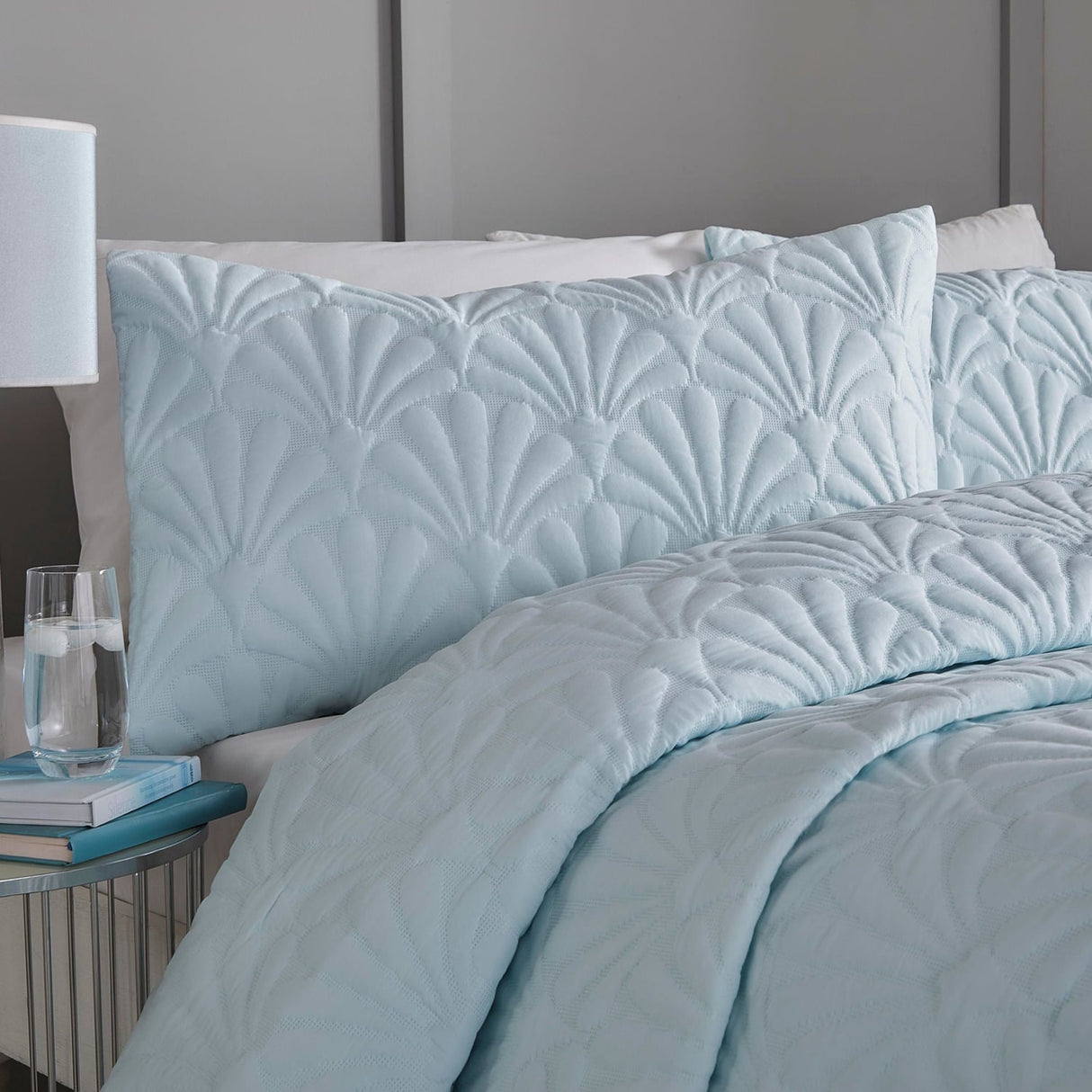 Cavali Soft Microfibre Duvet Cover Set - Duck Egg - Cavali Duvet Cover Set In Duck Egg 2
