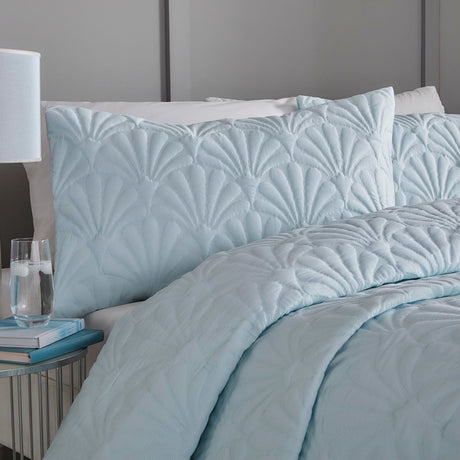 Cavali Soft Microfibre Duvet Cover Set - Duck Egg - Cavali Duvet Cover Set In Duck Egg 2