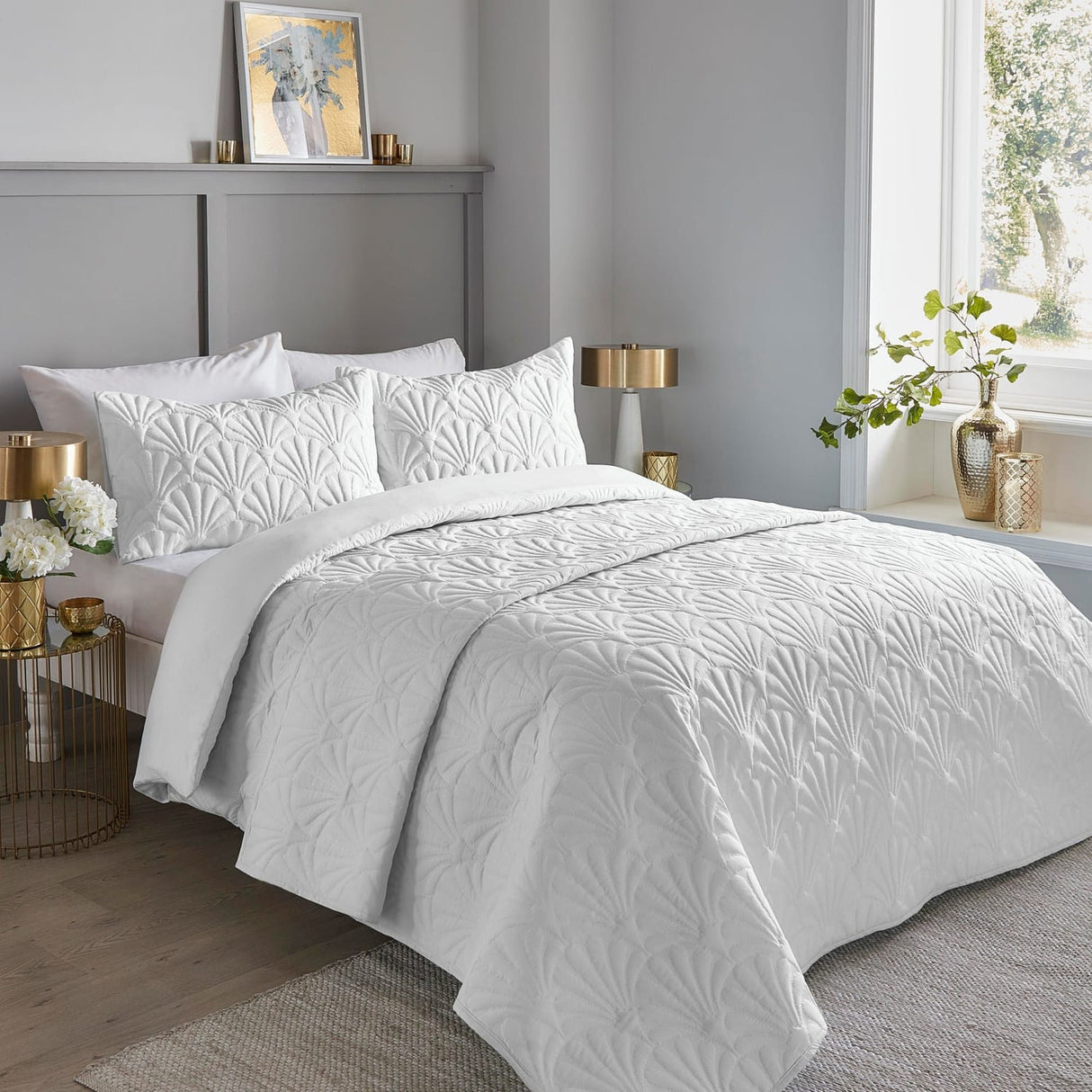 Cavali Soft Microfibre Duvet Cover Set - White