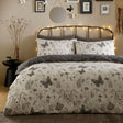 Celeste Polycotton Duvet Cover Set - Grey
