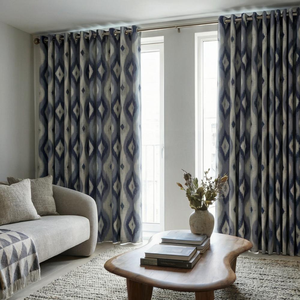Chalet Navy fabric sample