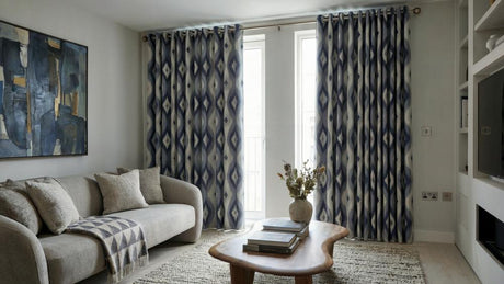 Chalet Made to Measure Curtains Navy 3