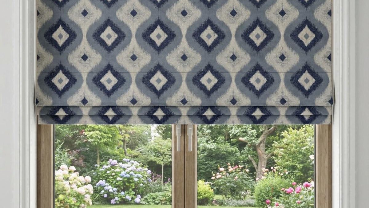 Chalet Made to Measure Roman Blind Navy