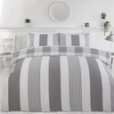 Chambray Stripe Duvet Cover Set by Rapport Home