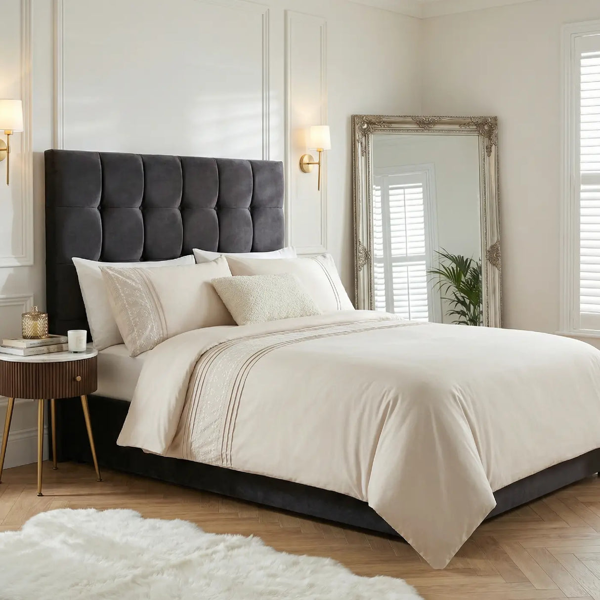 Charlotte Embroidered Duvet Cover Set 1