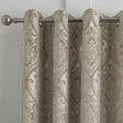 Chateau Jacquard Eyelet Curtains Light Filtering - Natural