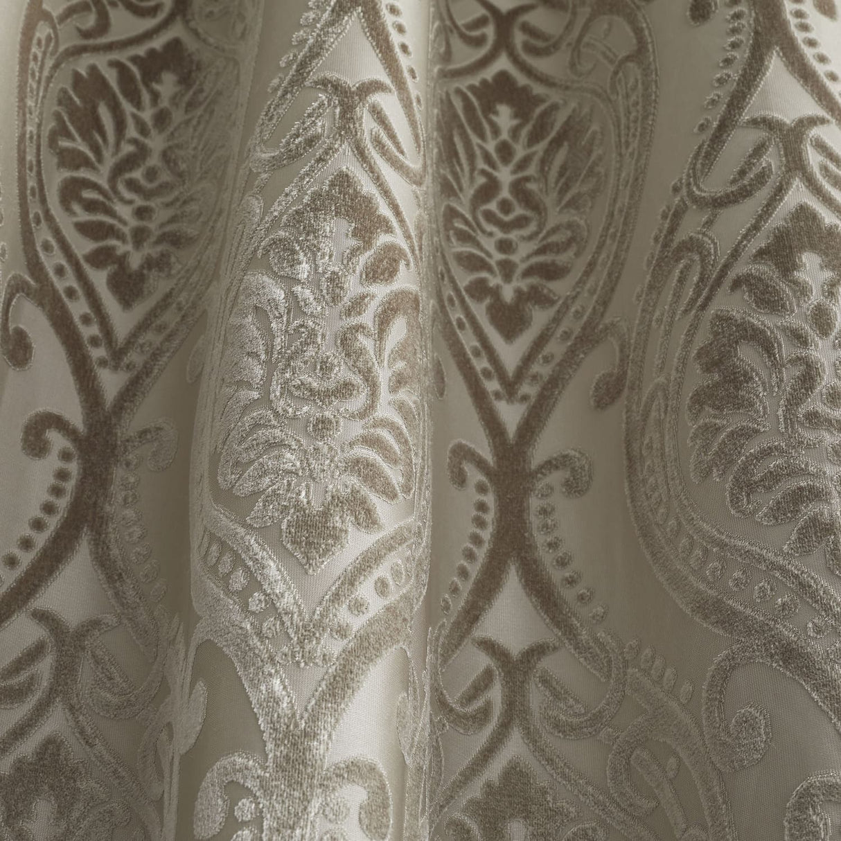 Chateau Jacquard Eyelet Curtains Light Filtering - Natural - Chateau Eyelet Curtains In Natural 3