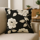 Chenille Rose Cushion Cover / Filled Cushion Collection by Alan Symonds