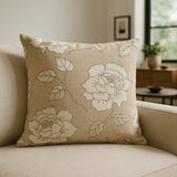 Chenille Rose Cushion Cover / Filled Cushion Collection by Alan Symonds