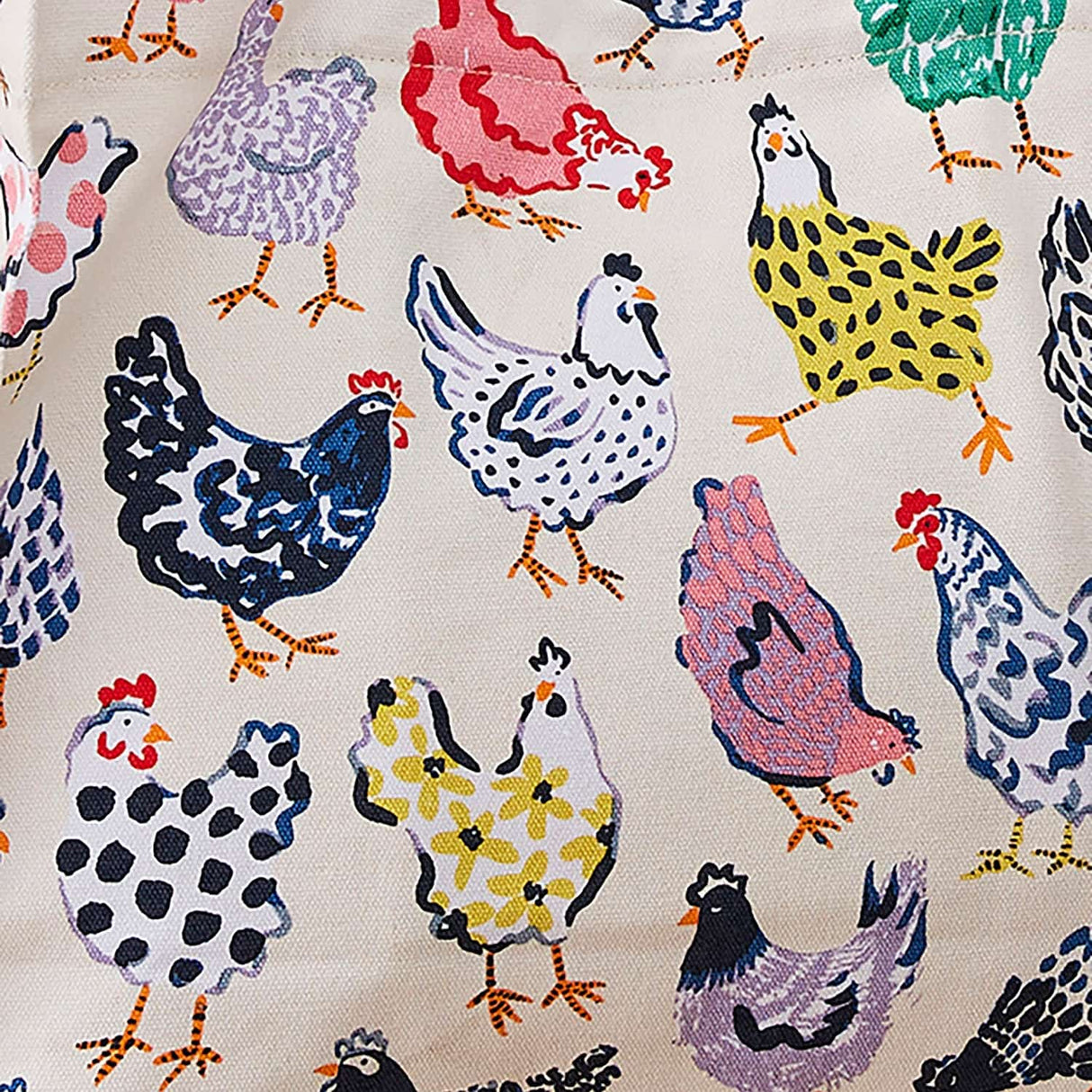 Ulster Weavers Chick Chicken Farm and Dining Medium Shoulder Bag - Chick Chicken Canvas Shoulder Bag In Yellow 4