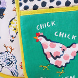 Ulster Weavers Chick Chicken Farm and Dining Double Oven Glove - Chick Chicken Double Oven Glove In Yellow 4
