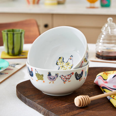 Ulster Weavers Chick Chicken Farm and Dining Porcelain Bowl - Chick Chicken Porcelain Bowl In Yellow 2