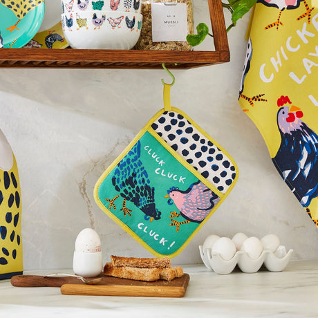 Ulster Weavers Chick Chicken Farm and Dining Pot Mitt - Chick Chicken Pot Mitt In Yellow 2