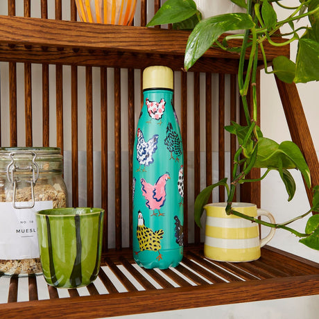 Ulster Weavers Chick Chicken Farm and Dining Water Bottle - Chick Chicken Water Bottle In Yellow 2