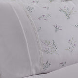 Chloe Lace Trim Polycotton Duvet Cover Set Lilac - Chloe Duvet Cover Set In Lilac 3