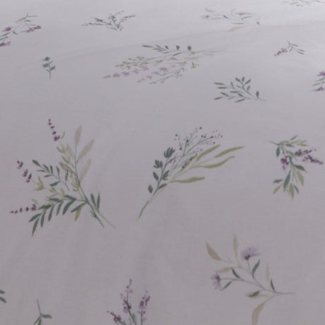 Chloe Lace Trim Polycotton Duvet Cover Set Lilac - Chloe Duvet Cover Set In Lilac 4