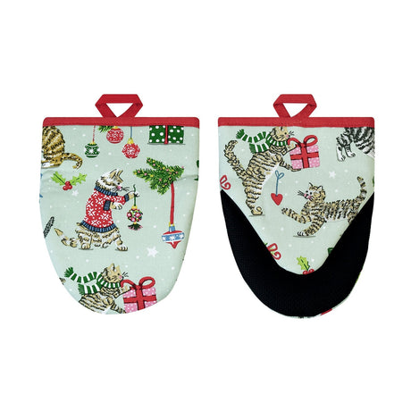 Ulster Weavers Christmas Cats Cotton Microwave Mitts