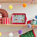 Ulster Weavers Christmas Cats Scatter Tray - Christmas Cats Scatter Tray In Seafoam 2