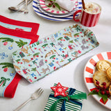Ulster Weavers Christmas Cats Large Scatter Tray - Christmas Cats Small Serving Tray In Seafoam 2