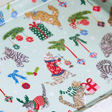 Ulster Weavers Christmas Cats Large Scatter Tray - Christmas Cats Small Serving Tray In Seafoam 4