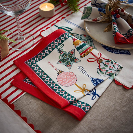Ulster Weavers Christmas Ornaments Napkin 2 Pack - Christmas Ornaments Napkins 2 Pack In Multicolour 2