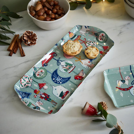 Ulster Weavers Christmas Ornaments Small Tray - Christmas Ornaments Small Serving Tray In Multicolour 2
