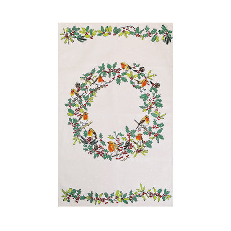 Ulster Weavers Christmas Robins Cotton Accessories Tea Towel