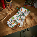 Ulster Weavers Christmas Robins Cotton Accessories Gauntlet Oven Glove - Christmas Robins Gauntlet Oven Glove In Green 2