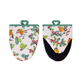 Ulster Weavers Christmas Robins Cotton Accessories Microwave Mitts Pair