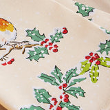 Ulster Weavers Christmas Robins Cotton Accessories Napkin 2 Pack - Christmas Robins Napkins 2 Pack In Green 5