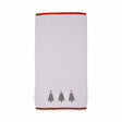 Christmas Trees Beige Festive Hand Towel Pair