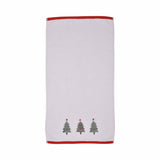 Christmas Trees Beige Festive Hand Towel Pair