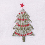 Christmas Trees Beige Festive Hand Towel Pair - Christmas Trees Hand Towel 2 Pack In White 50 X 90Cm 4