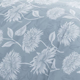 Chrysanthemum Floral Polycotton Duvet Cover Set - Blue - Chrysanthemum Duvet Cover Set In Blue 3