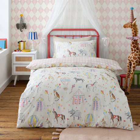 Circus Time Kids Microfibre Duvet Cover Set - Multi