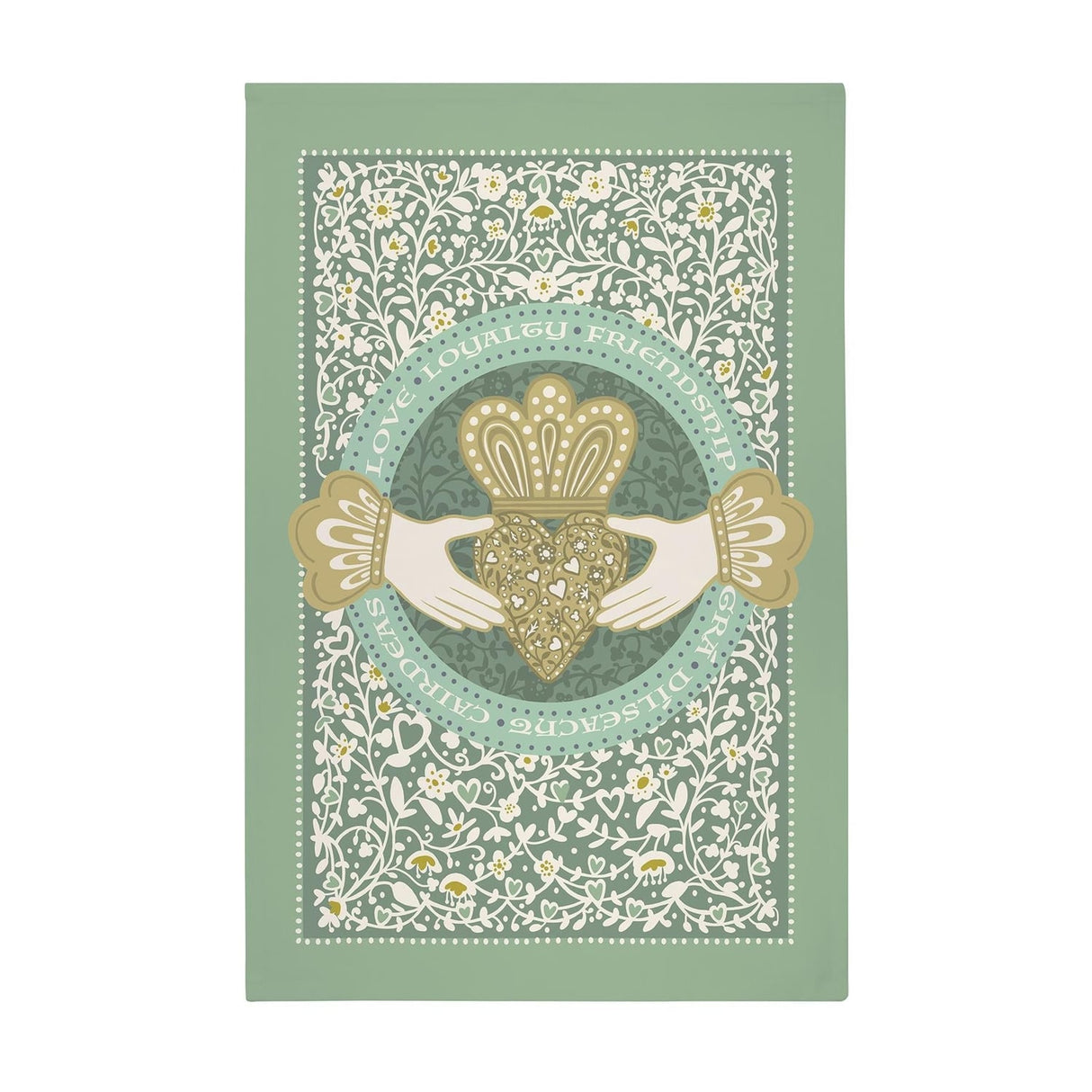 Ulster Weavers Claddagh Ring 100% Cotton Tea Towel