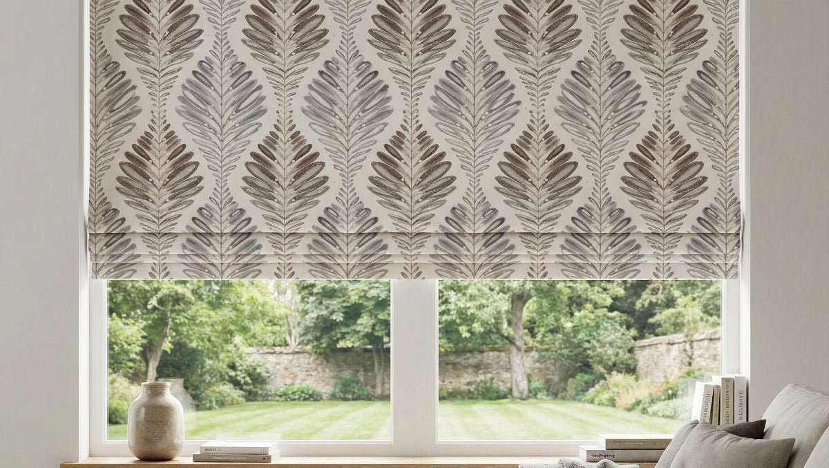 Clarion Made to Measure Roman Blind Brown