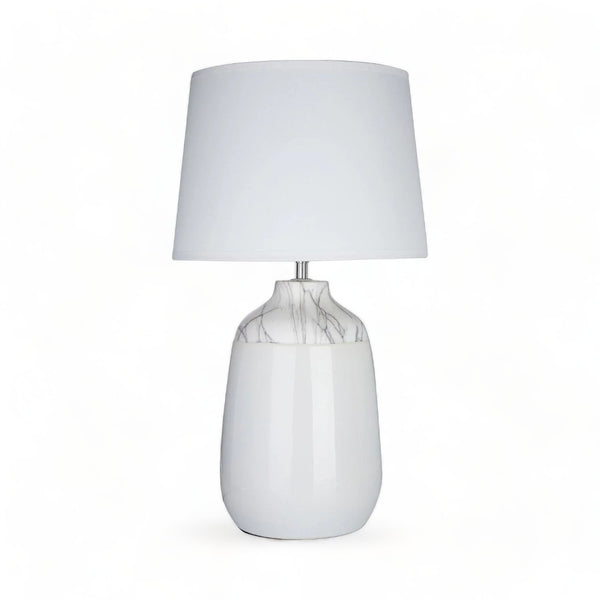 Classical Grey Marble Table Lamp 49cm