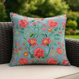 Claudia Outdoor Cushion Cover / Filled Cushion 18" x 18" (45cm x 45cm) - Duck Egg Blue