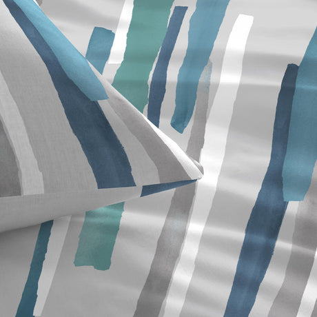 Clifton Polycotton Duvet Cover Set - Clifton Duvet Cover Set In Teal 2