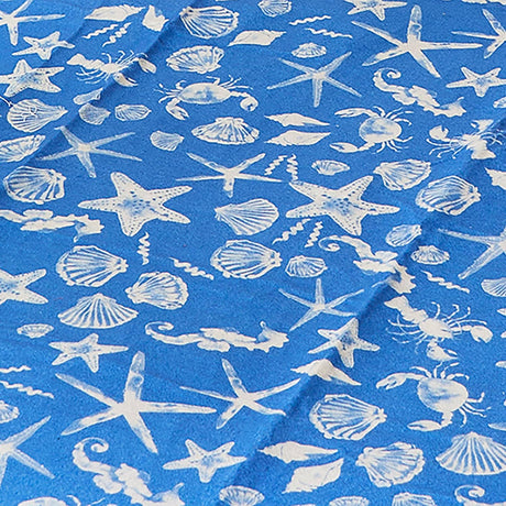 Coastal Bay Picnic Blanket Waterproof Outdoor Rug - Coastal Bay Picnic Blanket In Blue 135 X 150Cm 4