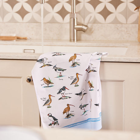 Ulster Weavers Coastal Birds Blue 100% Cotton Tea Towel - Coastal Birds Cotton Tea Towel In Blue 3
