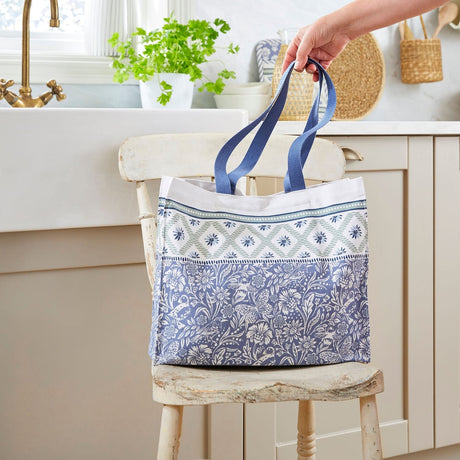 Ulster Weavers Coastal Treasures Medium Shoulder Bag - Coastal Treasures Canvas Shoulder Bag In Blue 2