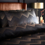 Laurence Llewelyn-Bowen Cocktail Microfibre Duvet Cover Set - Black - Cocktail Duvet Cover Set In Black 2