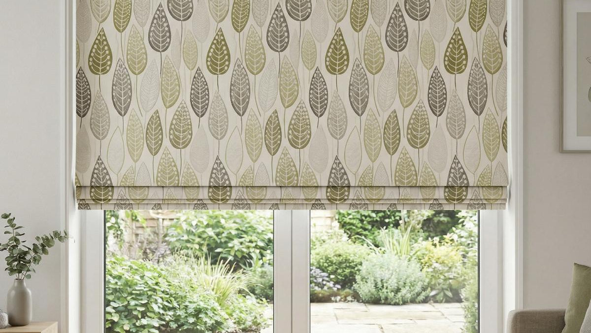 Coco Made to Measure Roman Blind Green